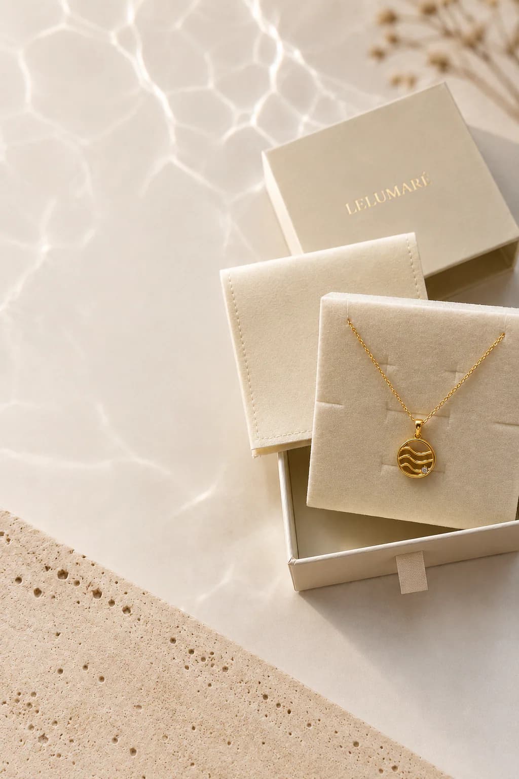 Tidal Lines Wave Necklace, Image 8 of 9