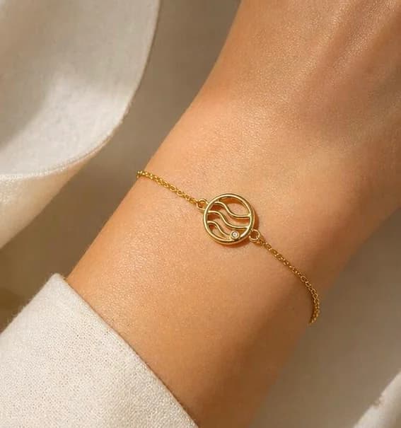 Tidal Lines Wave Bracelet, Image 5 of 5