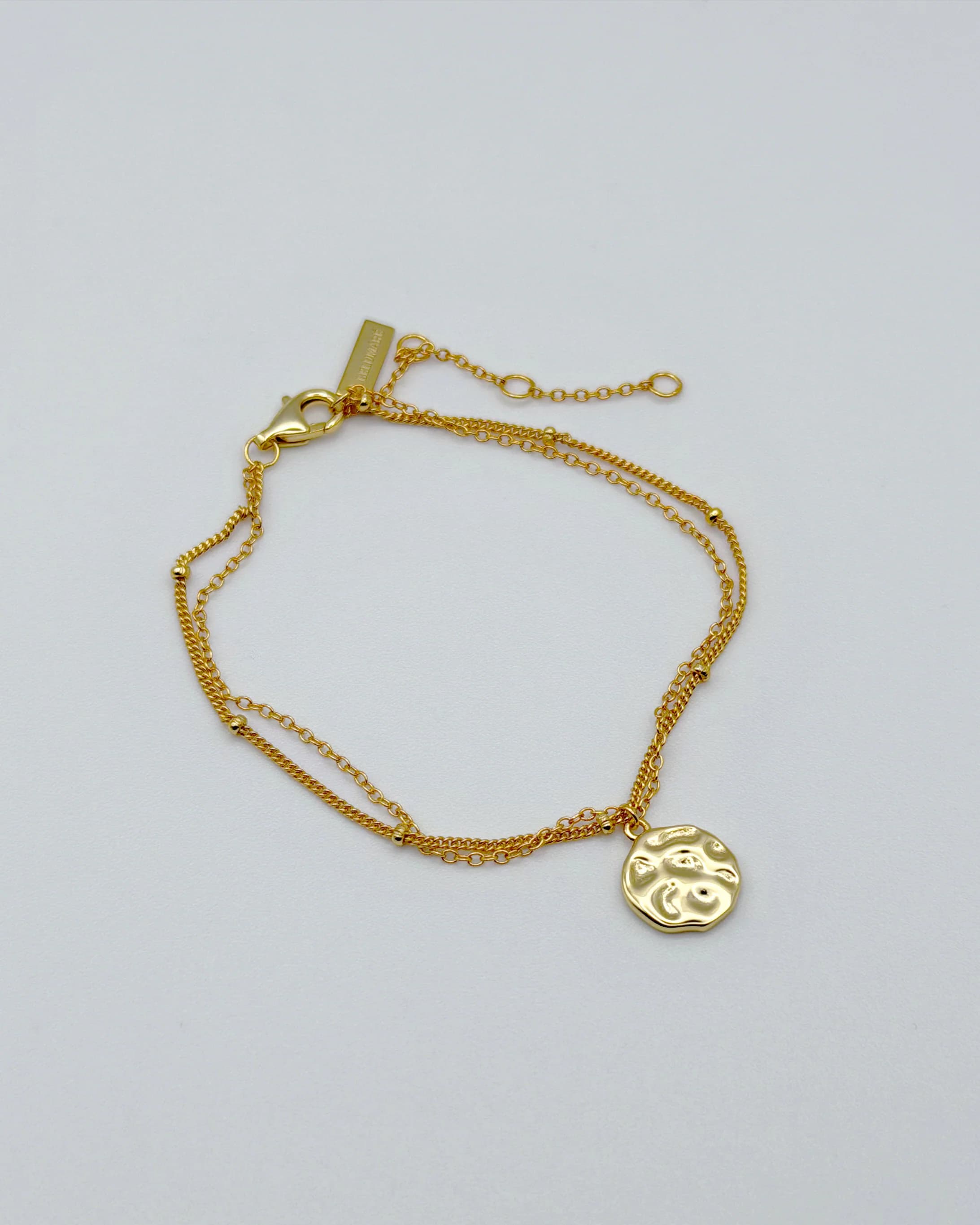 Lumen Tide Hammered Coin Bracelet